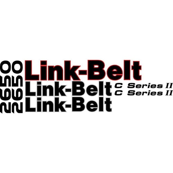 Aftermarket Link-Belt 2650 Excavator Decal Set LB2650DECALSET - main